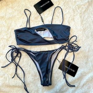PLT Grey Cut Out Bikini